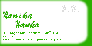 monika wanko business card